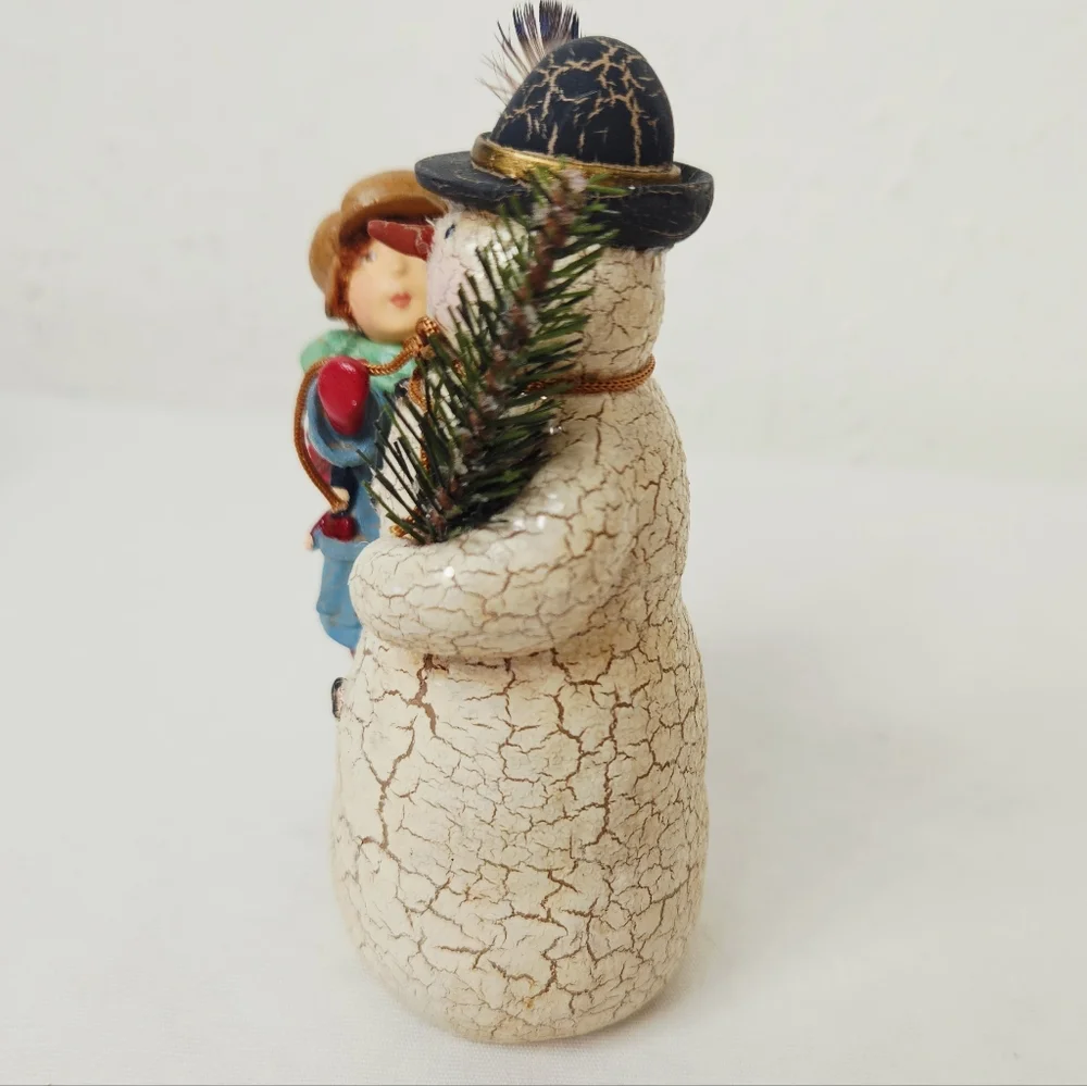 Hallmark Keepsake A Very Merry Snowman Ornament 2003 Nina Aubé Chalkware